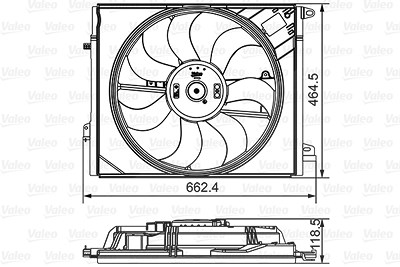 Valeo Lüfter, Motorkühlung [Hersteller-Nr. 696881] für Renault von VALEO