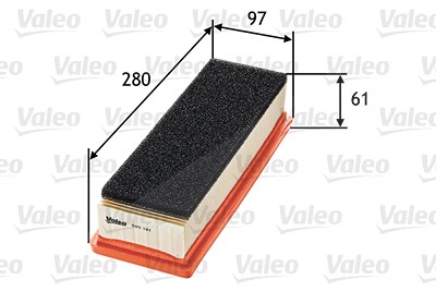 Valeo Luftfilter [Hersteller-Nr. 585181] für Alfa Romeo, Fiat, Ford, Lancia von VALEO