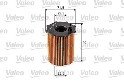 Valeo Ölfilter [Hersteller-Nr. 586500] für Citroën, Ds, Fiat, Ford, Iveco, Mazda, Mini, Mitsubishi, Peugeot, Santana, Suzuki, Toyota, Volvo von VALEO