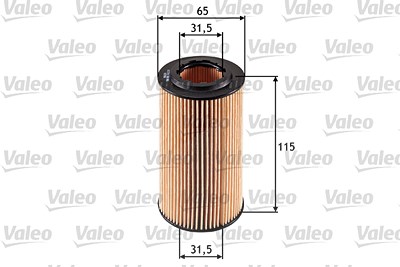 Valeo Ölfilter [Hersteller-Nr. 586501] für Jeep, Mercedes-Benz von VALEO