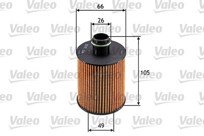 Valeo Ölfilter [Hersteller-Nr. 586562] für Alfa Romeo, Chevrolet, Citroën, Fiat, Ford, Lancia, Opel, Peugeot, Piaggio, Saab, Suzuki von VALEO