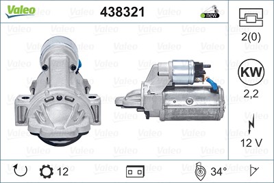 Valeo Starter [Hersteller-Nr. 438321] für Ford von VALEO