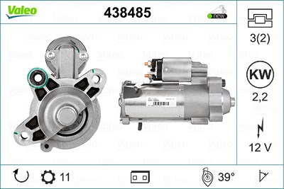 Valeo Starter [Hersteller-Nr. 438485] für Ford, Volvo von VALEO