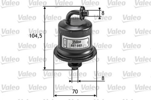 VALEO 587052 Kraftstofffilter Motorfilter Ausgezeichnete Filtrationseigenschaften, Langlaskapazität, genau und einfach von VALEO