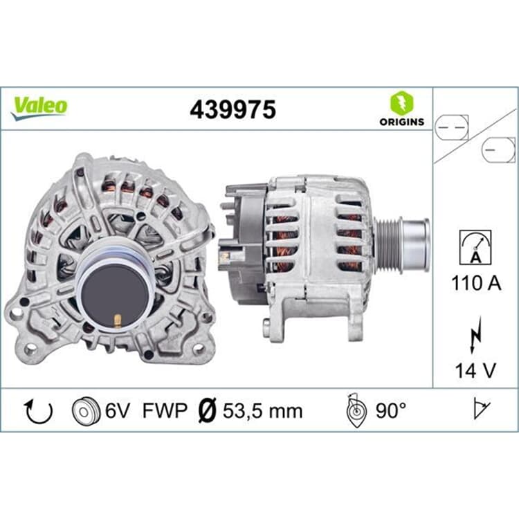 Valeo Generator Audi Seat Skoda VW von VALEO