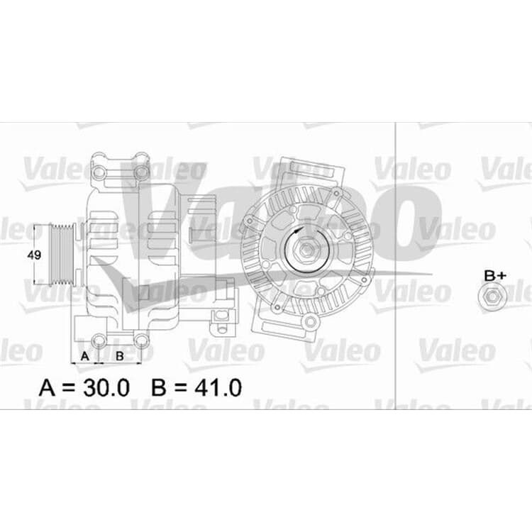 Valeo Generator BMW 3er E46 von VALEO