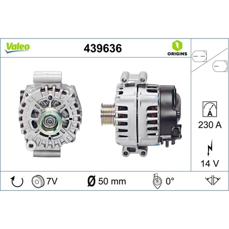 Valeo Generator BMW 5er 6er 7er X5 X6 von VALEO