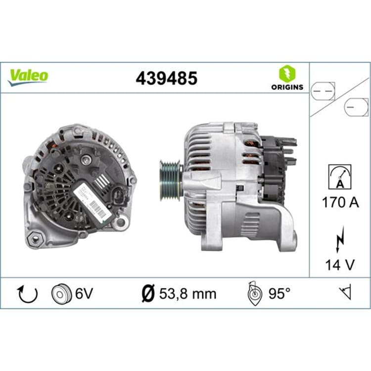 Valeo Generator BMW 5er 6er 7er von VALEO