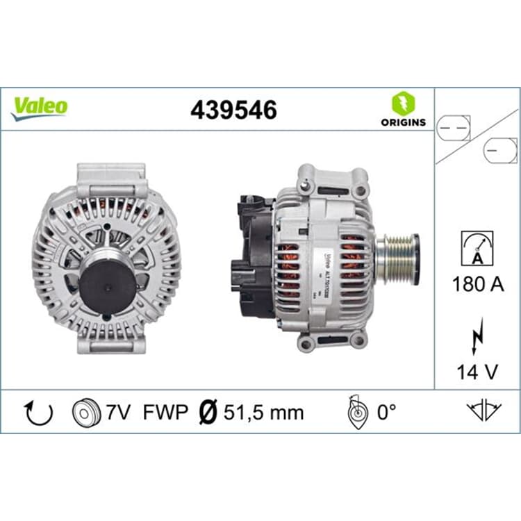 Valeo Generator Chrysler Jeep Mercedes von VALEO