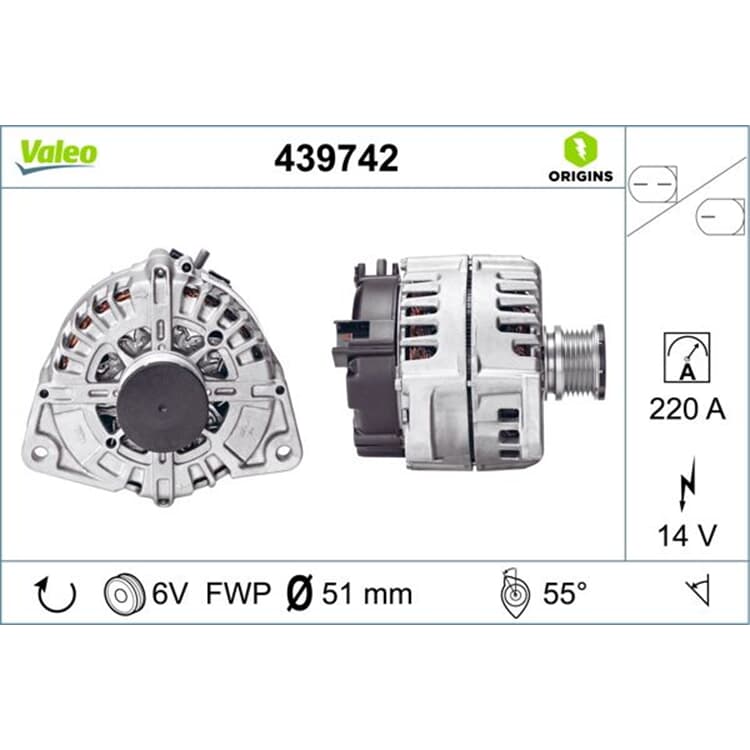 Valeo Generator Mercedes S-Klasse von VALEO