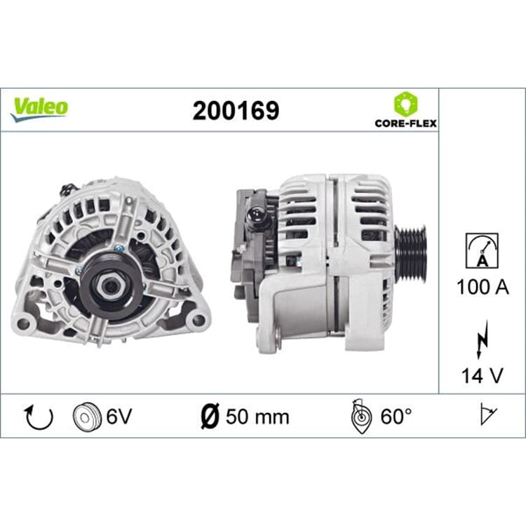 Valeo Generator Opel Astra Calibra Omega Vectra Zafira von VALEO