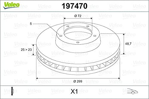 Valeo 197470 Bremsscheibe von VALEO