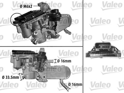 Valeo AGR-Ventil [Hersteller-Nr. 700433] für Renault von VALEO