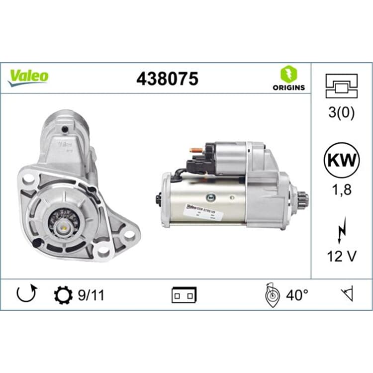 Valeo Anlasser Audi Ford Mercedes Seat Skoda VW von VALEO