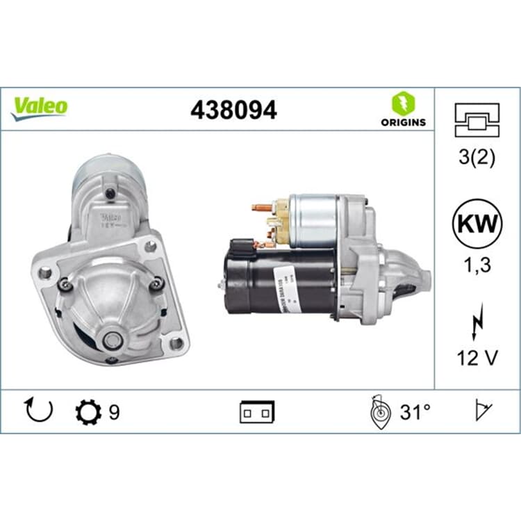 Valeo Anlasser BMW 3er Z3 Z4 von VALEO