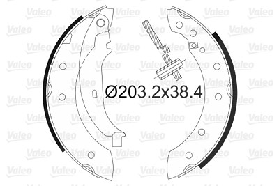 Valeo Bremsbackensatz [Hersteller-Nr. 562581] für Citroën, Dacia, Peugeot, Renault von VALEO