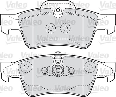 Valeo Bremsbelagsatz, Scheibenbremse [Hersteller-Nr. 598802] für Mercedes-Benz von VALEO