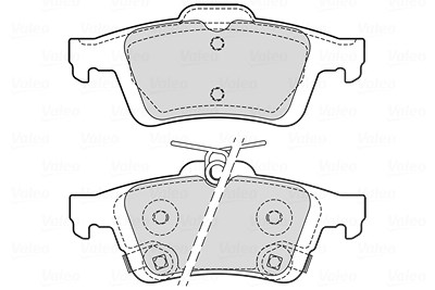 Valeo Bremsbelagsatz, Scheibenbremse [Hersteller-Nr. 601709] für Ford, Volvo von VALEO