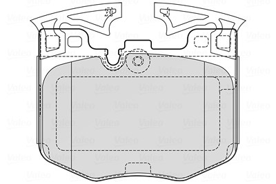 Valeo Bremsbelagsatz, Scheibenbremse [Hersteller-Nr. 601755] für BMW von VALEO