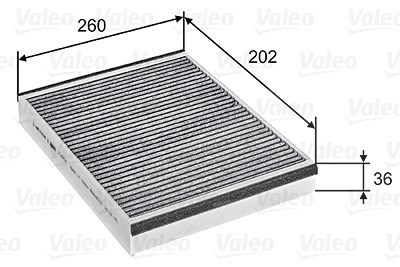 Valeo Filter, Innenraumluft [Hersteller-Nr. 715757] für Ford, Volvo von VALEO