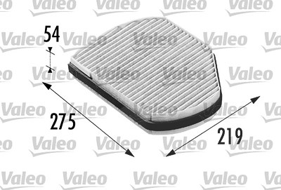 Valeo Filter, Innenraumluft [Hersteller-Nr. 698697] für Chrysler, Mercedes-Benz von VALEO