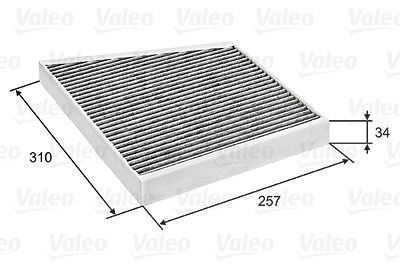 Valeo Filter, Innenraumluft [Hersteller-Nr. 698741] für Mercedes-Benz von VALEO