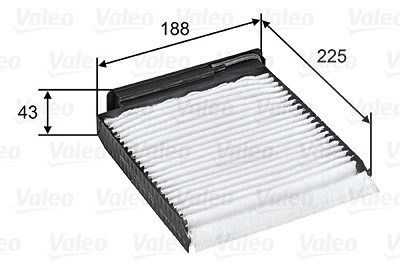 Valeo Filter, Innenraumluft [Hersteller-Nr. 698753] für Dacia, Lada, Nissan, Renault von VALEO