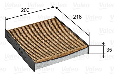 Valeo Filter, Innenraumluft [Hersteller-Nr. 701026] für Dacia, Renault von VALEO