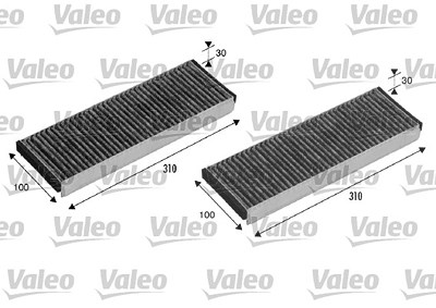 Valeo Filter, Innenraumluft [Hersteller-Nr. 715501] für Audi, Lamborghini, VW von VALEO