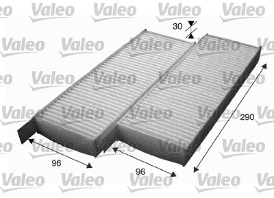 Valeo Filter, Innenraumluft [Hersteller-Nr. 715554] für Citroën, Ds, Opel, Peugeot von VALEO