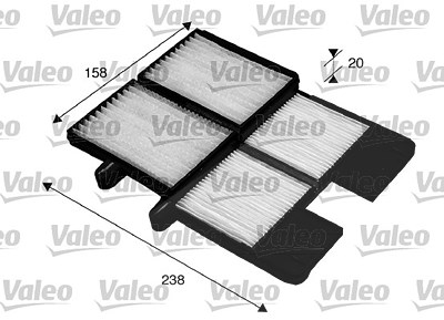 Valeo Filter, Innenraumluft [Hersteller-Nr. 715572] für Toyota von VALEO