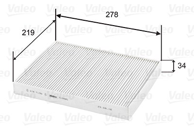 Valeo Filter, Innenraumluft [Hersteller-Nr. 715581] für Audi, Opel, VW von VALEO