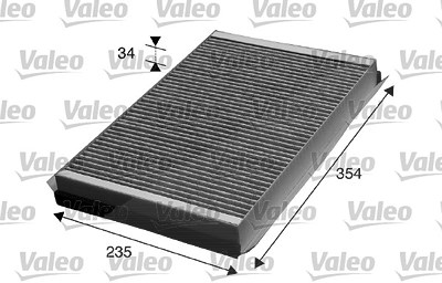 Valeo Filter, Innenraumluft [Hersteller-Nr. 715602] für Mercedes-Benz, VW von VALEO