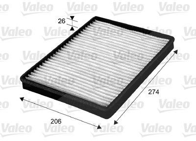 Valeo Filter, Innenraumluft [Hersteller-Nr. 715654] für Chevrolet, Opel von VALEO