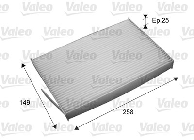 Valeo Filter, Innenraumluft [Hersteller-Nr. 715709] für Nissan von VALEO