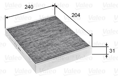 Valeo Filter, Innenraumluft [Hersteller-Nr. 715752] für Opel von VALEO