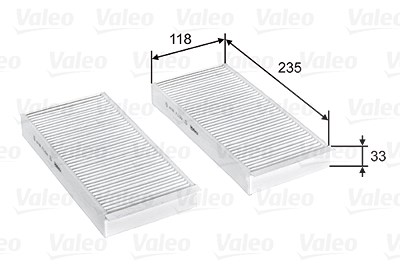 Valeo Filter, Innenraumluft [Hersteller-Nr. 715812] für BMW, Mini von VALEO