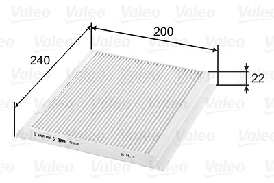 Valeo Filter, Innenraumluft [Hersteller-Nr. 715816] für Hyundai, Kia von VALEO