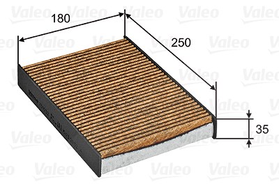 Valeo Filter, Innenraumluft [Hersteller-Nr. 701032] für Nissan, Renault von VALEO