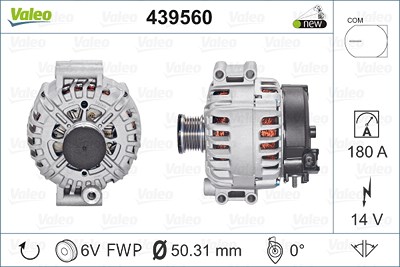 Valeo Generator [Hersteller-Nr. 439560] für BMW, Alpina von VALEO