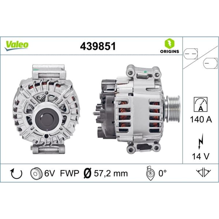 Valeo Generator Audi A3 VW Cc von VALEO