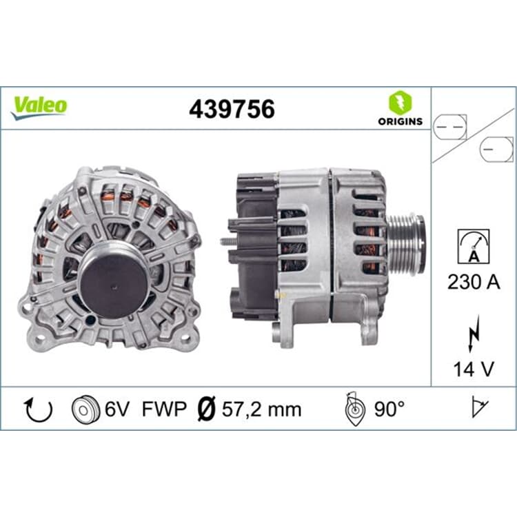 Valeo Generator Audi A6 A7 Porsche Macan von VALEO