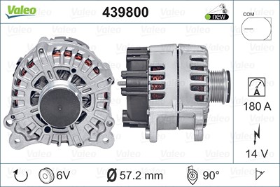 Valeo Generator [Hersteller-Nr. 439800] für Audi, Porsche von VALEO