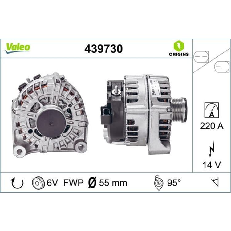 Valeo Generator BMW 5er X3 von VALEO