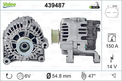 Valeo Generator [Hersteller-Nr. 439487] für BMW von VALEO