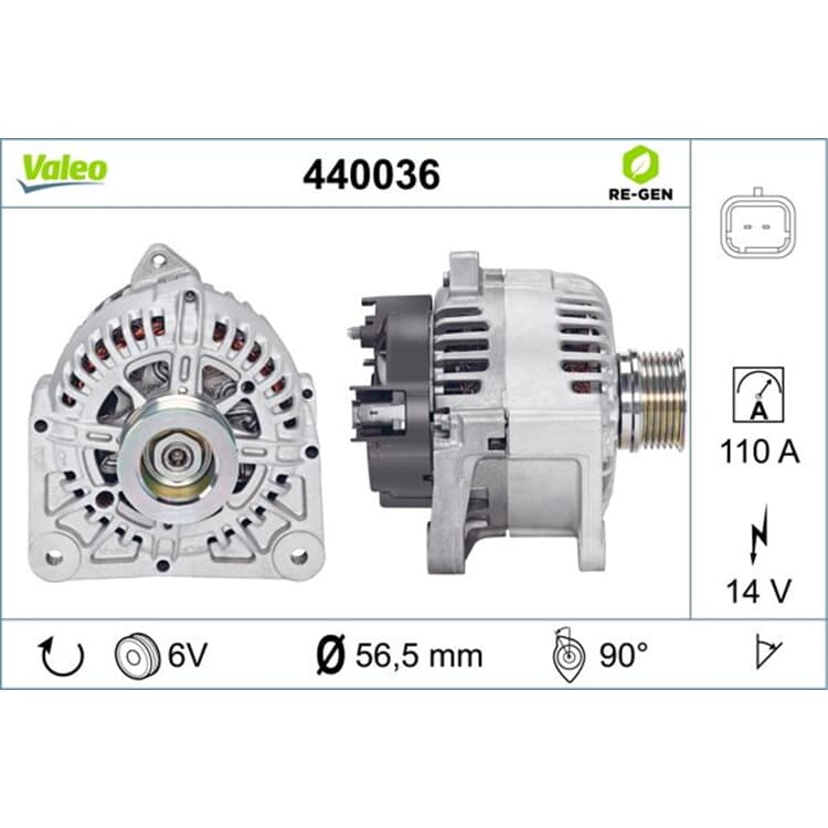 Valeo Generator Dacia Renault von VALEO