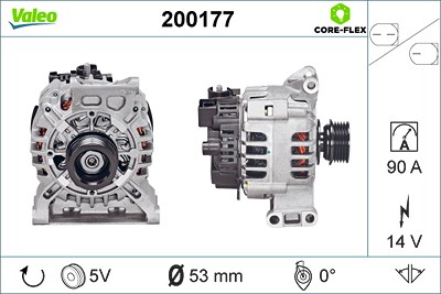 Valeo Generator [Hersteller-Nr. 200177] für Mercedes-Benz von VALEO