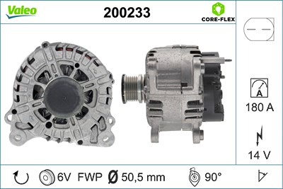 Valeo Generator [Hersteller-Nr. 200233] für Skoda, VW von VALEO