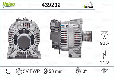 Valeo Generator [Hersteller-Nr. 439232] für Mercedes-Benz von VALEO