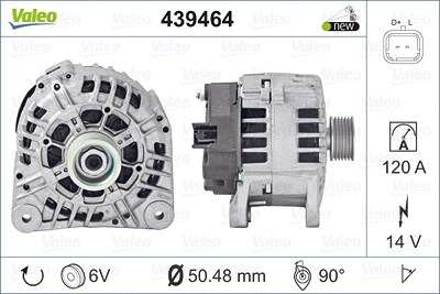 Valeo Generator [Hersteller-Nr. 439464] für Nissan, Opel, Renault von VALEO